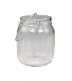 Chic Antique Teelichthalter mit Rillen und Henkel