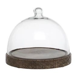 Chic Antique Tours Glasglocke Schwarz