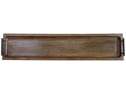 Chic Antique Tours Servier Tablett in Holz mit Henkel