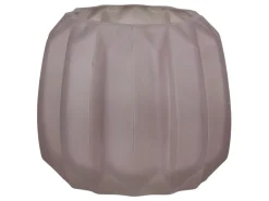 Chic Antique Vase mit Rillen mattiert