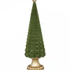 Chic Antique Velours Weihnachtsbaum auf Fuß