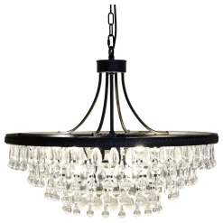 Chic Antique Versailles Kronleuchter mit tropfenformigen Glasprismen