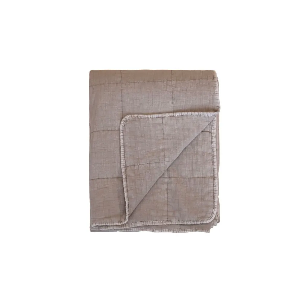 Chic Antique Vintage Quilt Steppdecke mit Stone-Washed Optik