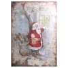 Chic Antique Vintage Schild mit Weihnachtsmann