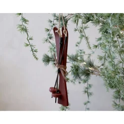 Chic Antique Vintage Ski zum Aufhängen