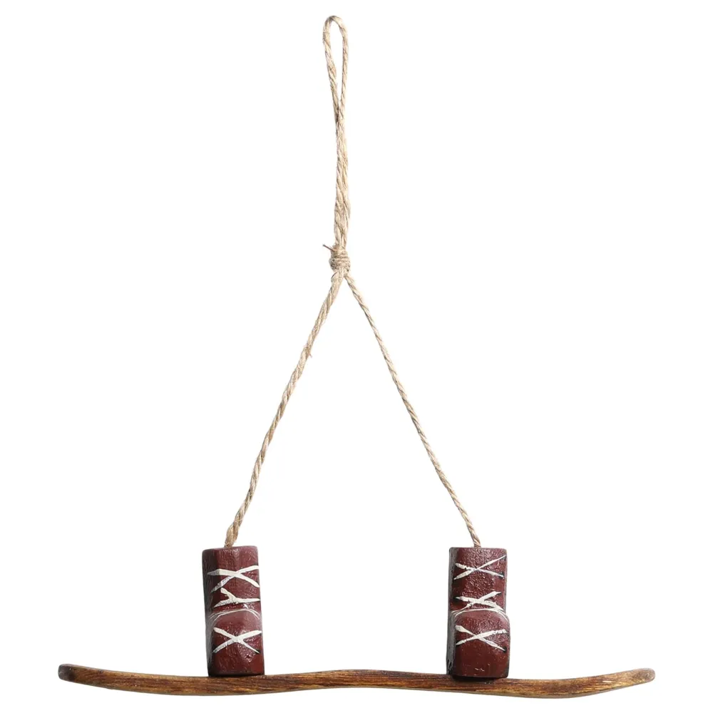 Chic Antique Vintage Snowboard zum Aufhängen