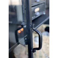 Chic Antique Vitrinenschrank mit 3 Türen und Regalen