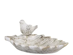 Chic Antique Vittel Vogelbad mit Goldmuster