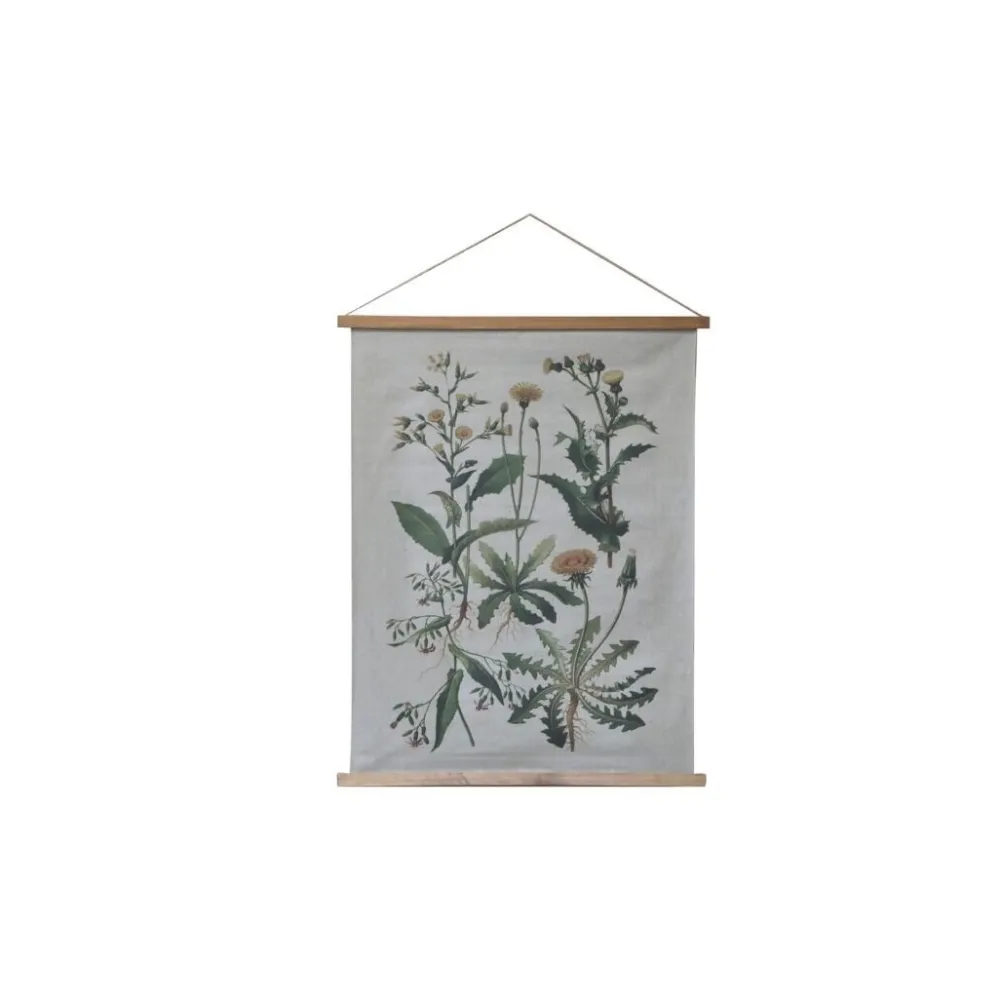 Chic Antique Wandbild aus Stoff mit Motivdruck