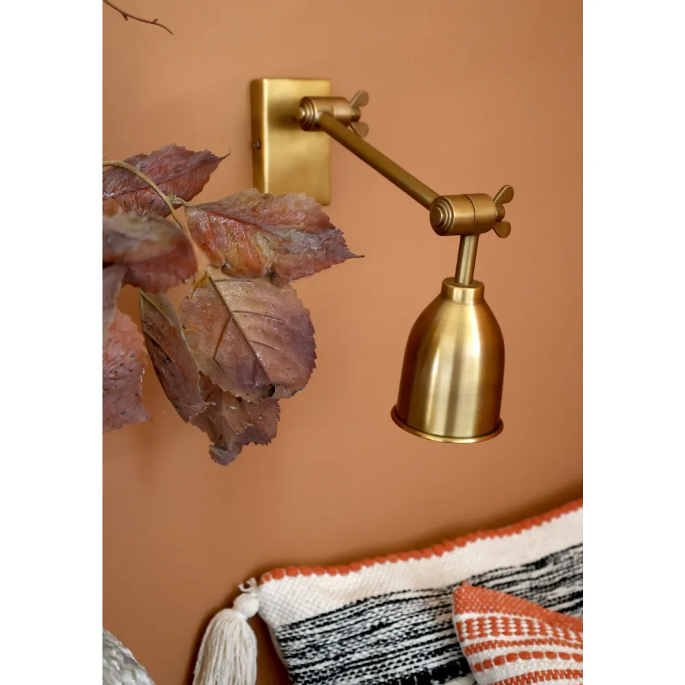 Chic Antique Wandlampe aus Messing