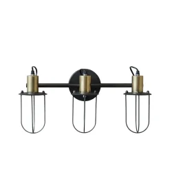 Chic Antique Wandlampe Factory mit drei Fassungen