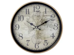 Chic Antique Wanduhr mit Goldrand