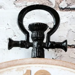 Chic Antique Wanduhr mit floralem Muster