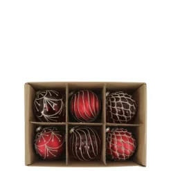 Chic Antique Weihnachtskugeln in einer Schachtel 6er-Set