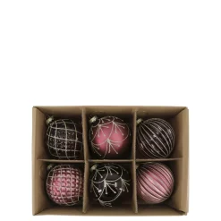 Chic Antique Weihnachtskugeln in einer Schachtel 6er-Set