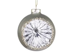 Chic Antique Weihnachtskugel mit Kristalloptik