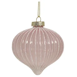 Chic Antique Weihnachtskugel Rosa Tropfenform