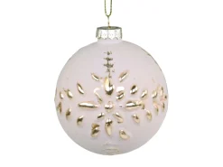 Chic Antique Weihnachtskugel mit Goldmuster Fleur