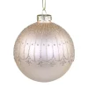 Chic Antique Weihnachtskugel mit Glitzer Streifenmuster