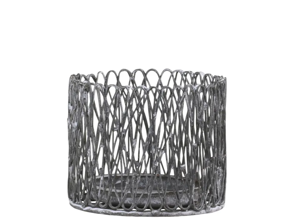 Chic Antique Windlicht Fil de Fer aus Eisen