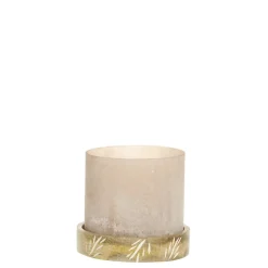 Chic Antique Windlicht mit graviertem Sockel