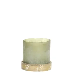 Chic Antique Windlicht mit graviertem Sockel