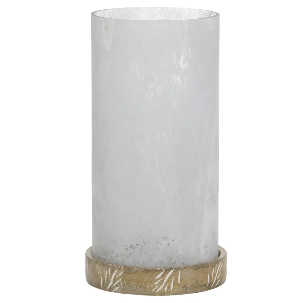 Chic Antique Windlicht mit Mangoholz