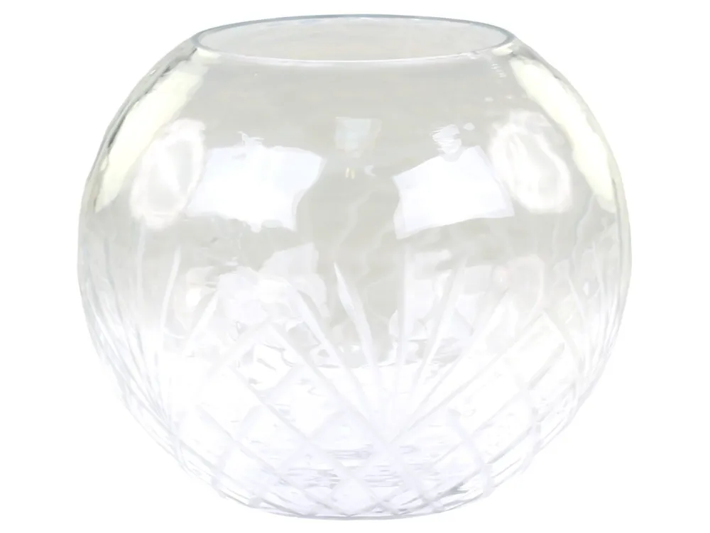 Chic Antique Windlicht mit Schliff Muster