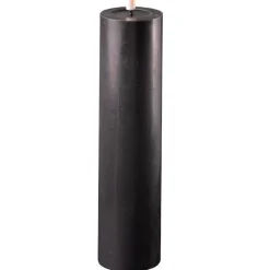 Deluxe Homeart LED Stumpenkerze Real Flame schwarz