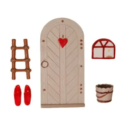 Det Gamle Apotek Wichteltür-Set mit Leiter und Zubehör