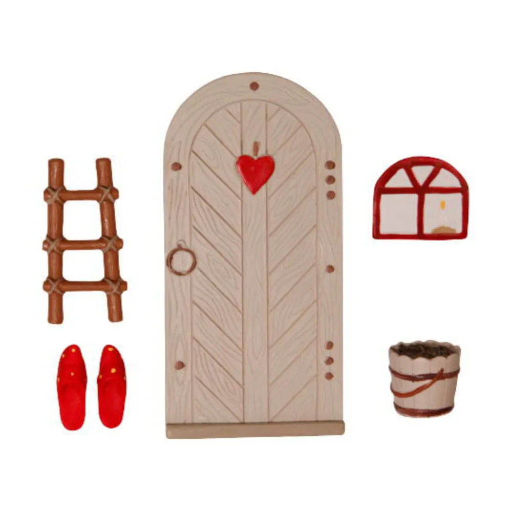 Det Gamle Apotek Wichteltür-Set mit Leiter und Zubehör