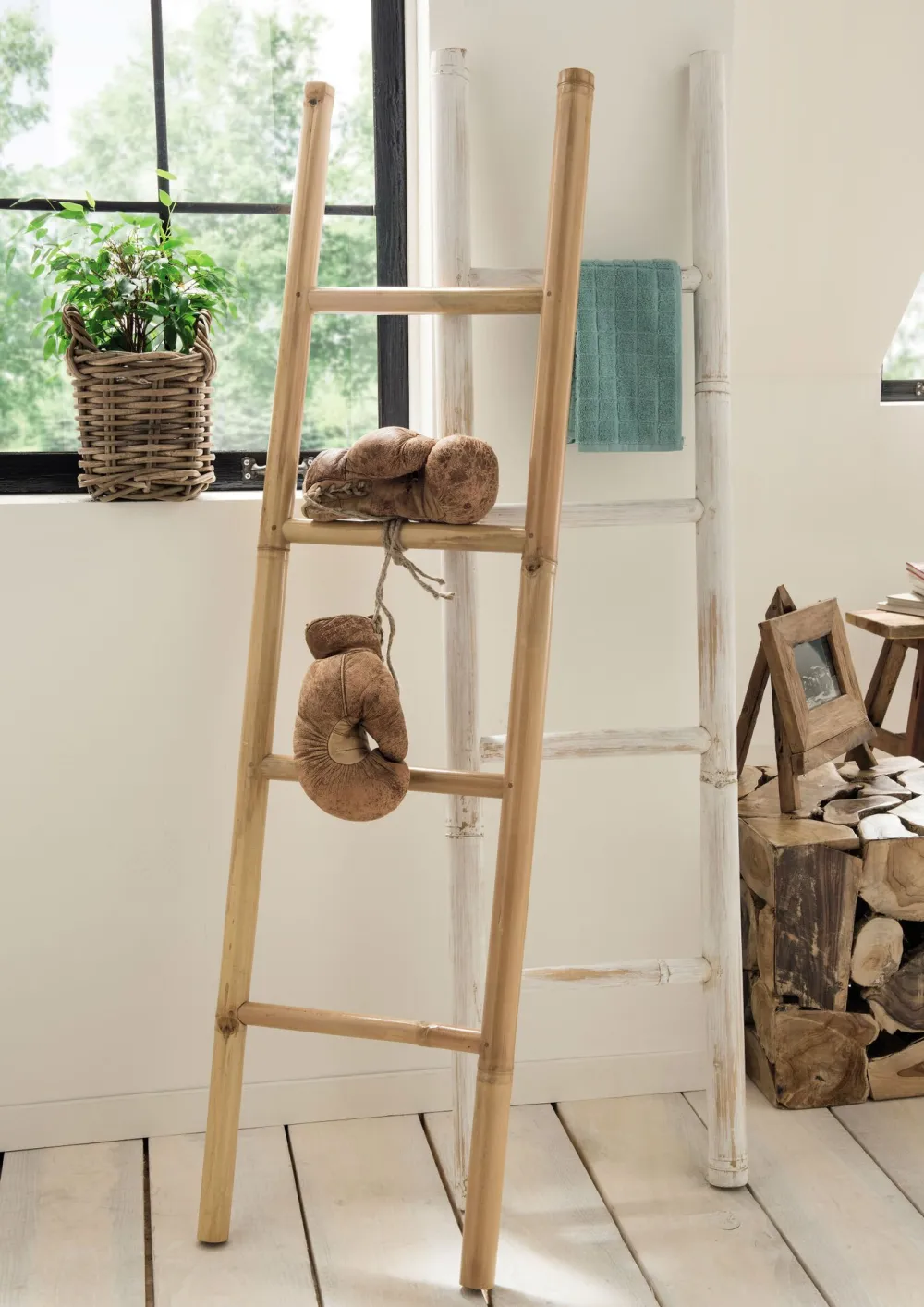 Faktorei Bambus-Dekoleiter natur