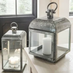 Faktorei Laterne Eisen Antik verzinkt