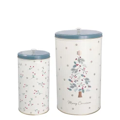 GreenGate Runde Dosen Lucie Xmas 2er Set