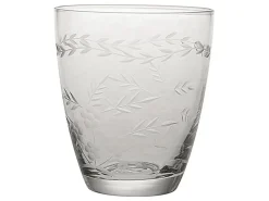 GreenGate Wasserglas klar mit Schliff