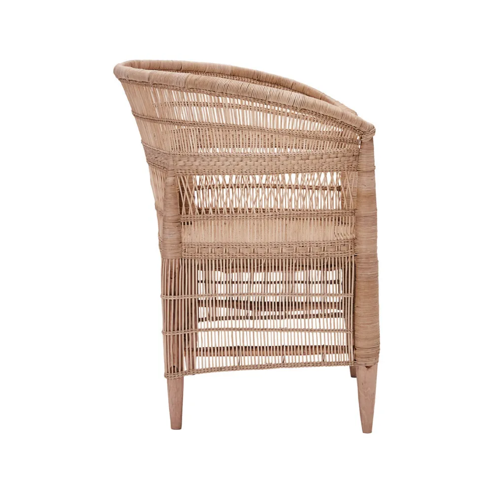 House Doctor Rattansessel mit Armlehne Rika natur