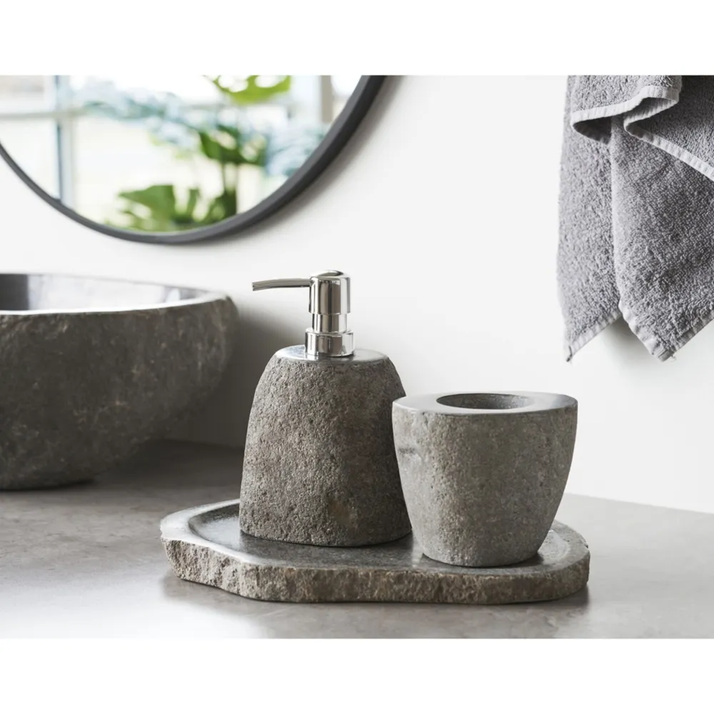 House Nordic Gara Bad Becher, Zahnputzbecher aus Stein