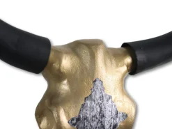 HSM Collection Büffelkopf Gold/Schwarz Metall