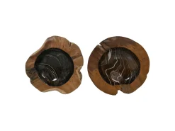 HSM Collection Obstschale Teakholz mit Epoxy