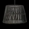 HSM Collection Pendelleuchte Rattan Black Wash