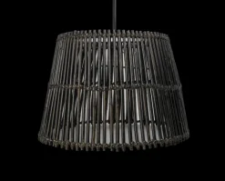 HSM Collection Pendelleuchte Rattan Black Wash