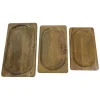 HSM Collection Servierbretter Natural Mangoholz 3er-Set