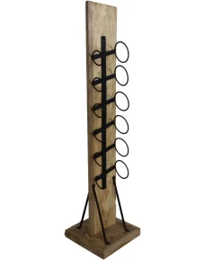 HSM Collection Stehendes Weinregal Holz Metall