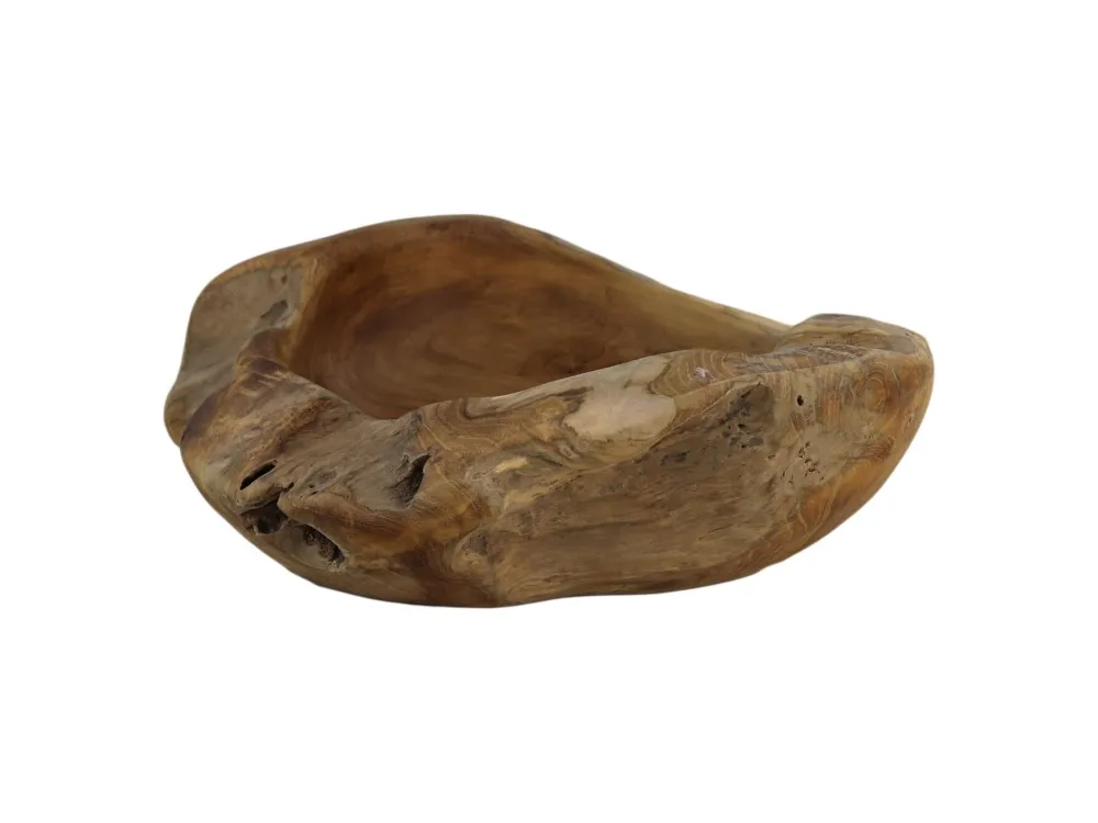 HSM Collection Teakholz Obstschale Bienenwachs behandelt