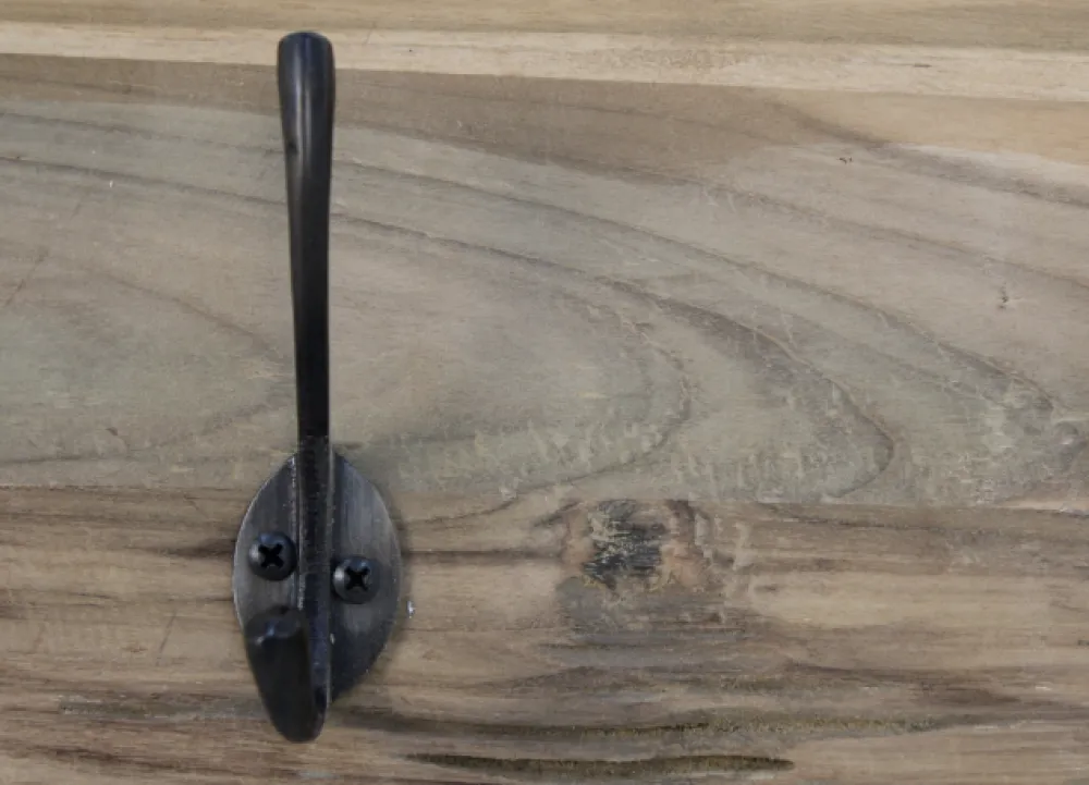 HSM Collection Wandgarderobe Natur Eisenbahnschwelle