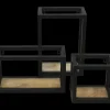 HSM Collection Wandregal Levels aus Mangoholz und Eisen