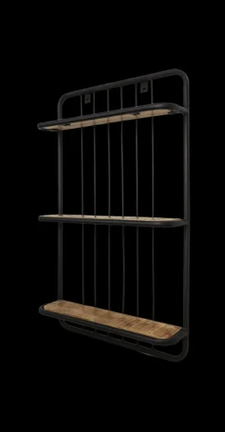 HSM Collection Wandregal Mangoholz/Eisen