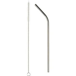 IB Laursen 6 Edelstahl Strohhalme mit Knick