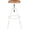 IB Laursen Barhocker höhenverstellbar Kunstledersitz und Metallgestell