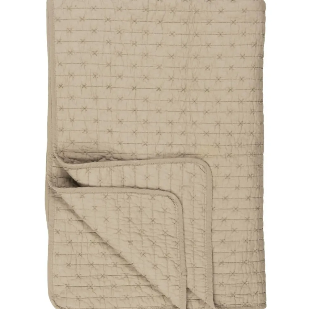 IB Laursen Baumwoll-Quilt mit Kreuzstichen